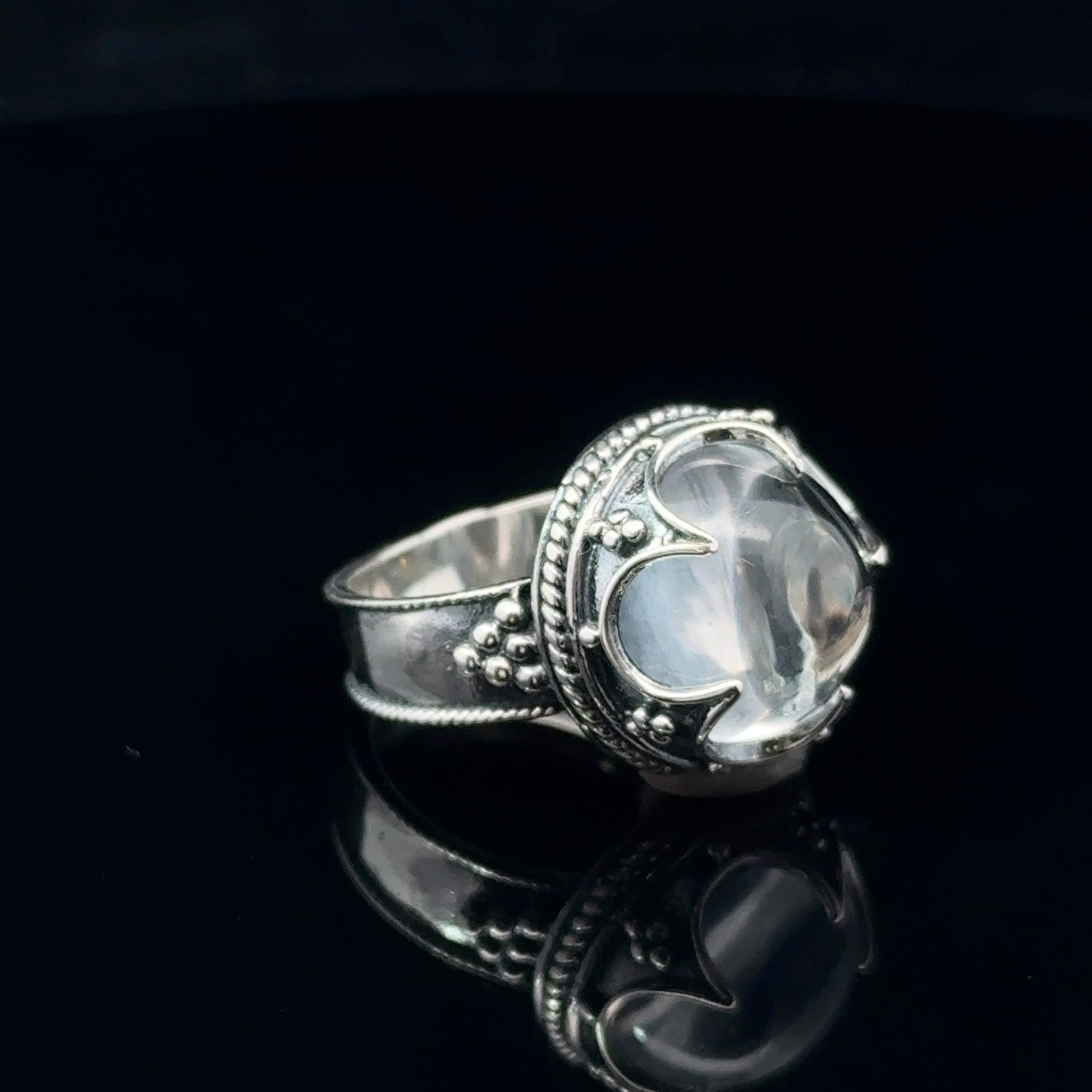 Lemurian Quartz FROJE Ring Silver 925 Size 16