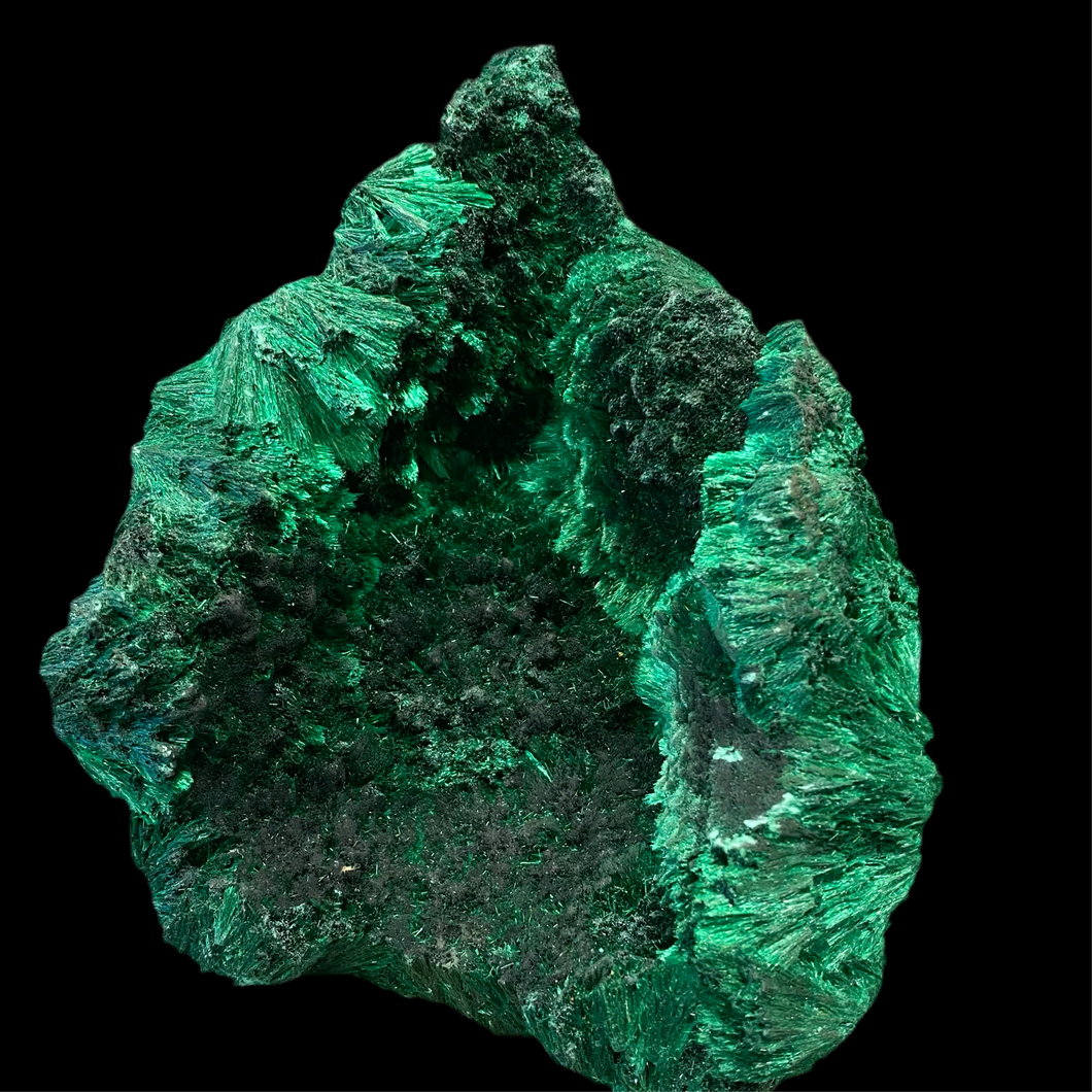 Crystal Malachite, 1280 g, 12 x 15 x 10 cm