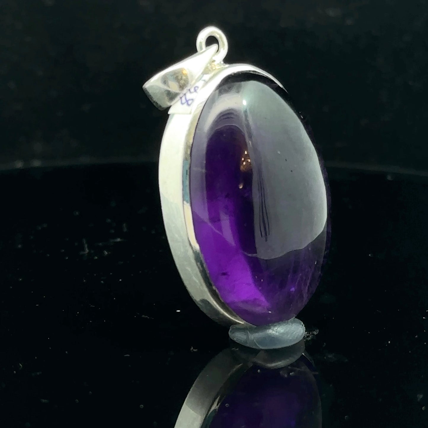 Amethyst Pendant Silver 925 – 18.5 g, 25 × 45 mm