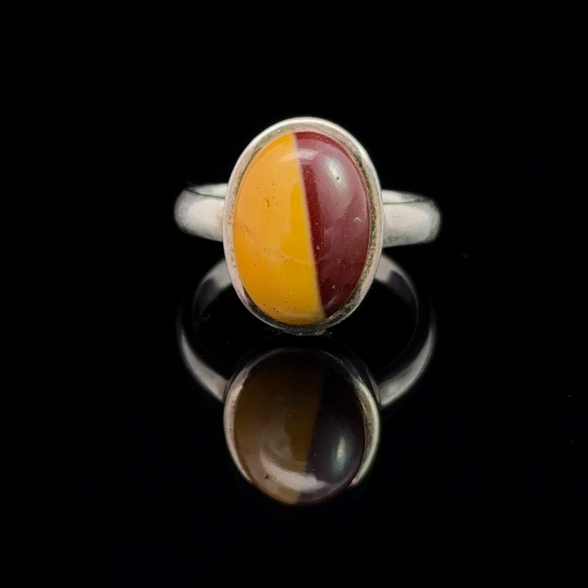 Jasper Ring Silver 925 Size 16