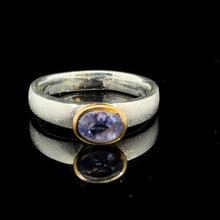 Загрузить изображение в средство просмотра галереи, Кольцо Танзанит 18,5 размер; серебро 925
