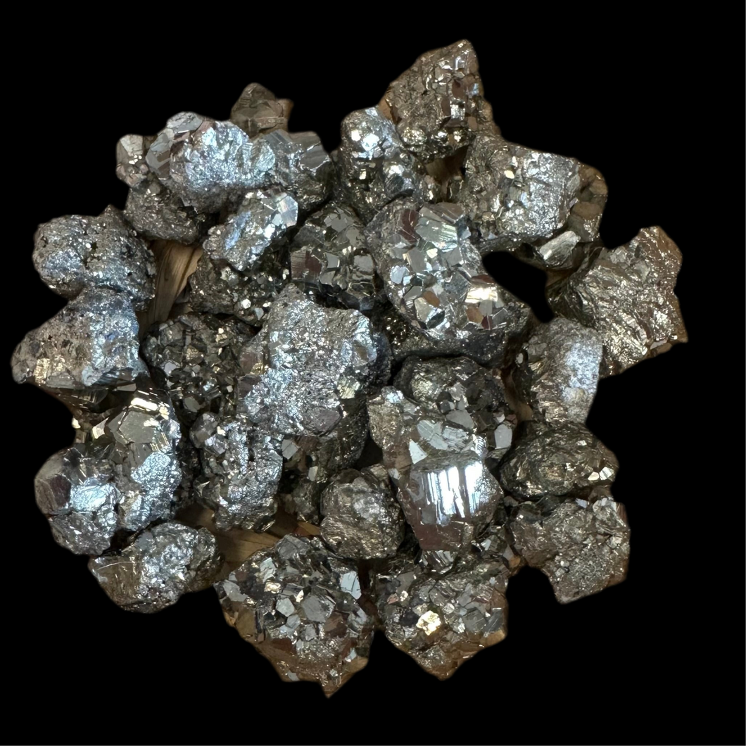 Pyrite crystals, 12-16 g; 2-2.5 cm