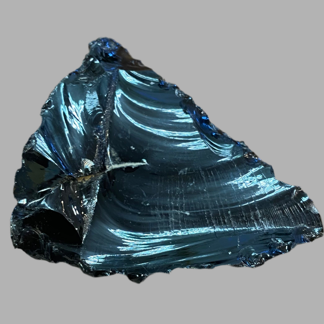 Obsidian, 160 g, 9 by 6 cm