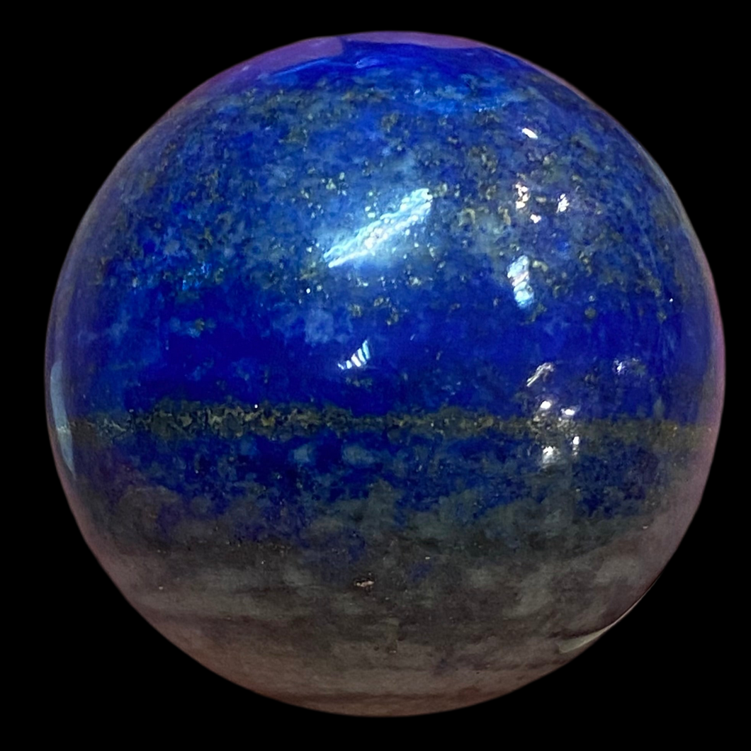 Lapis Lazuli Ball; Afghanistan; diameter 4 cm