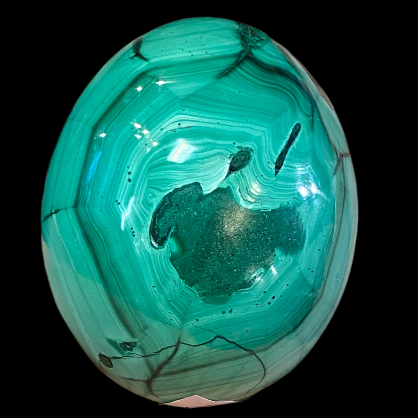 Ola malahīts; Āfrika; augstums 6,5 cm