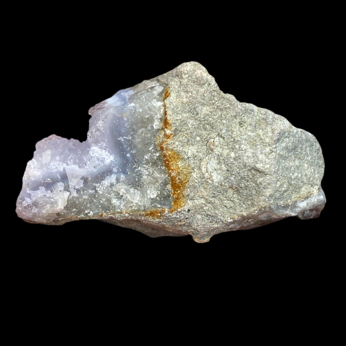 Blue Agate with Quartz 66 g 3 × 6 cm