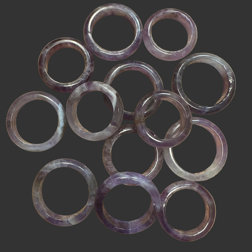 Кольцо из аметиста , размеры 17,18,19,20