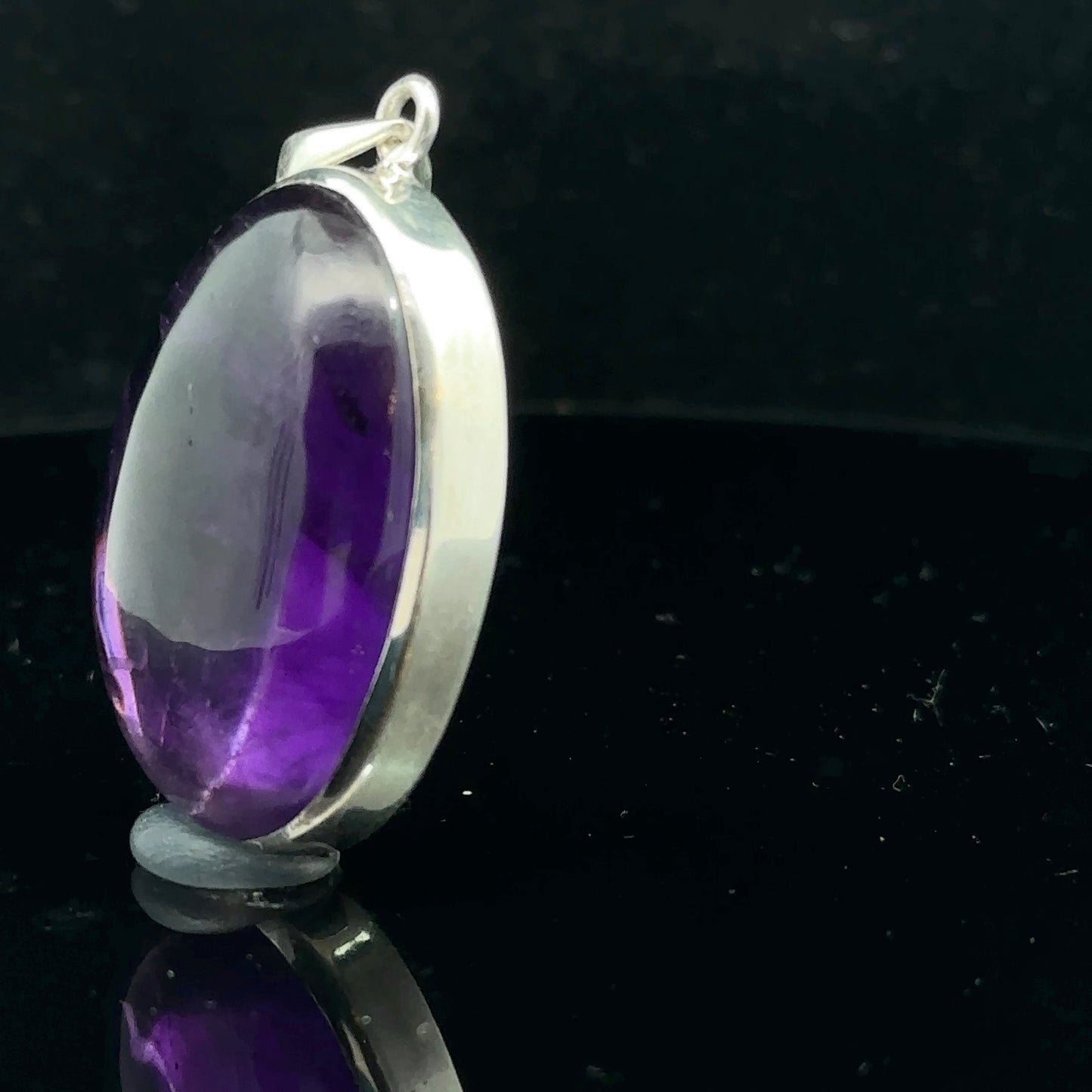 Amethyst Pendant Silver 925 – 18.5 g, 25 × 45 mm