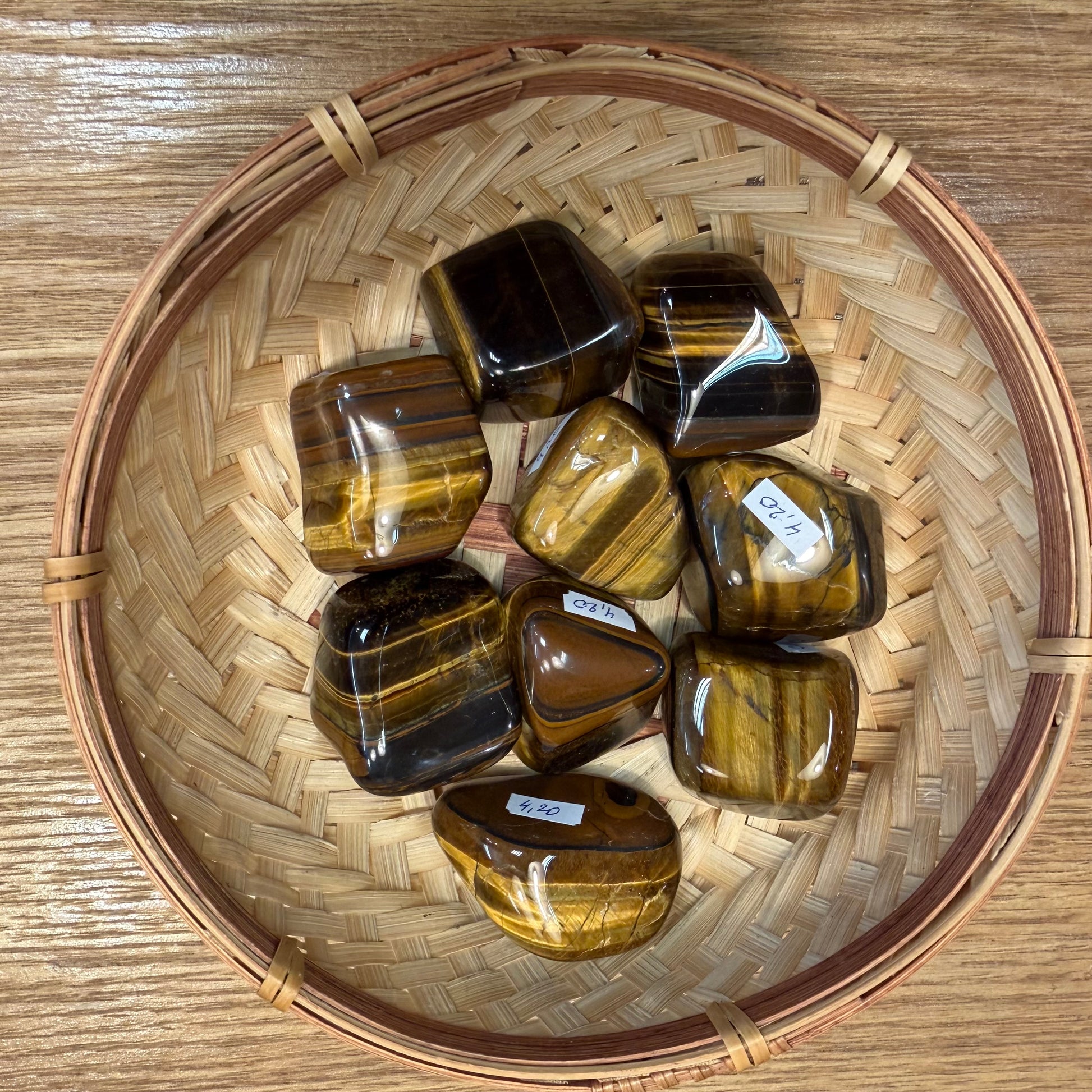 Tiger’s Eye Tumbled Stone, 2–3 cm