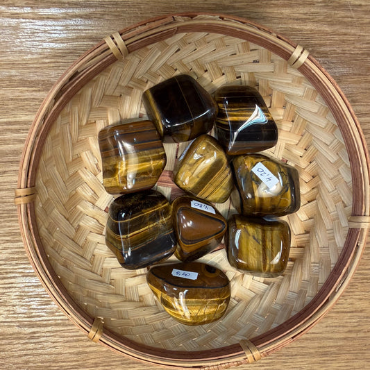 Tiger’s Eye Tumbled Stone, 2–3 cm
