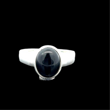 Load image into Gallery viewer, Onyx Ring, Size 16, Silver 925
