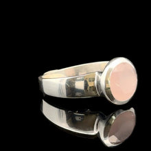 Загрузить изображение в средство просмотра галереи, Rose Quartz Ring Silver 925 Size 16.5
