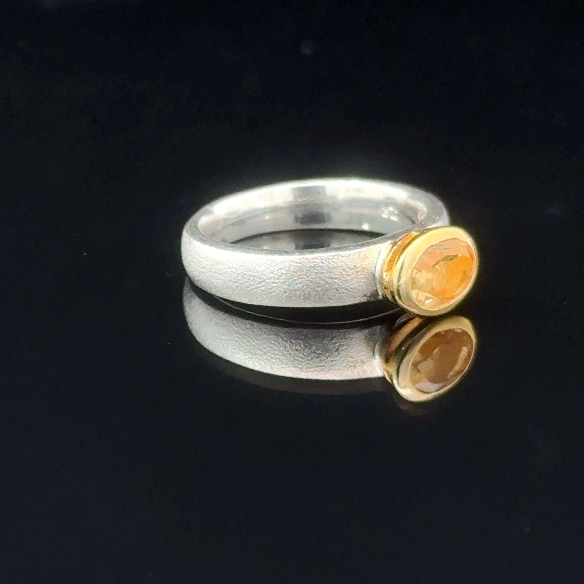 Citrine Ring Silver 925 Size 20