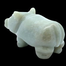 Lejupielādēt attēlu galerijas skatītājā, Nīlzirgs no tūmšā Nefrītā (Sayan), 9 cm, 205 grami
