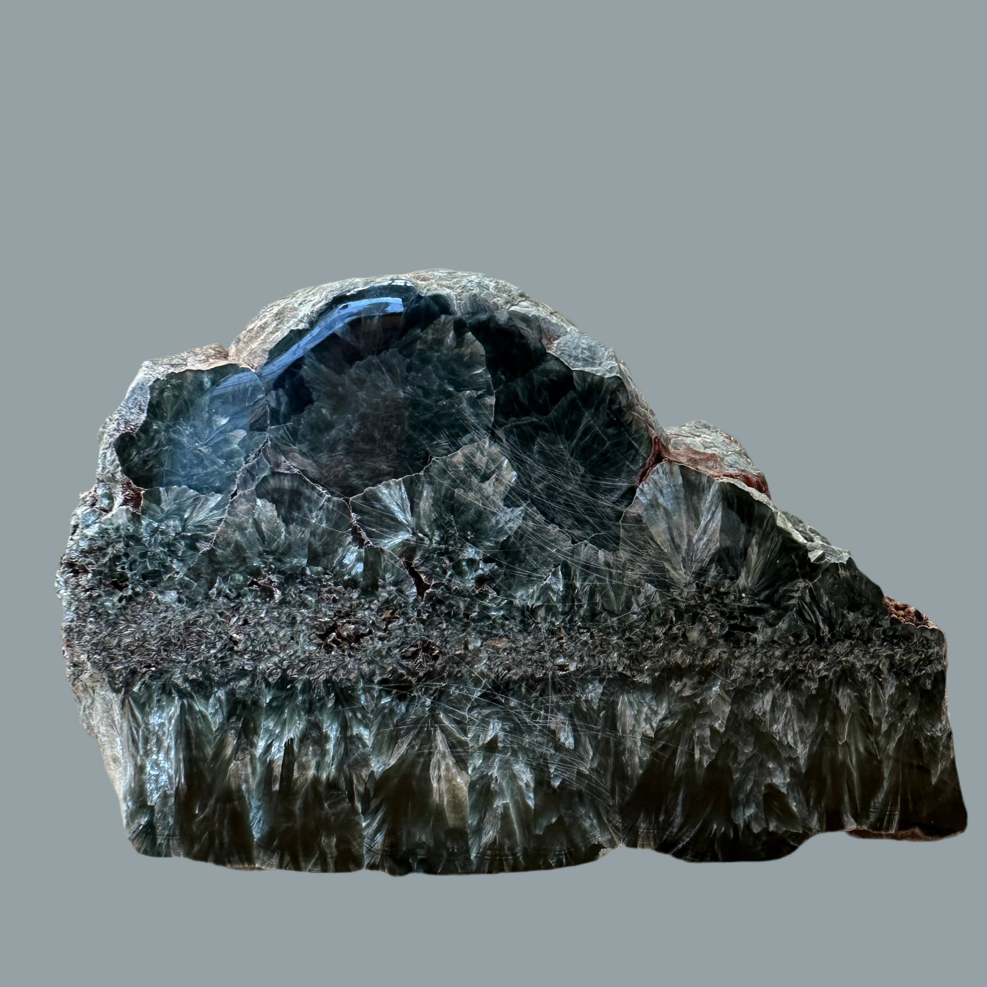 Seraphinite Crystal 700 g 16 × 10 × 4 cm