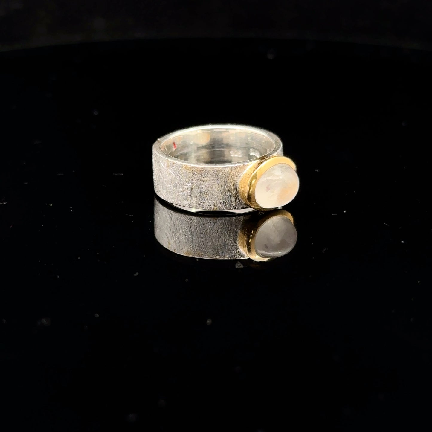 Moonstone Ring Silver 925 Size 16