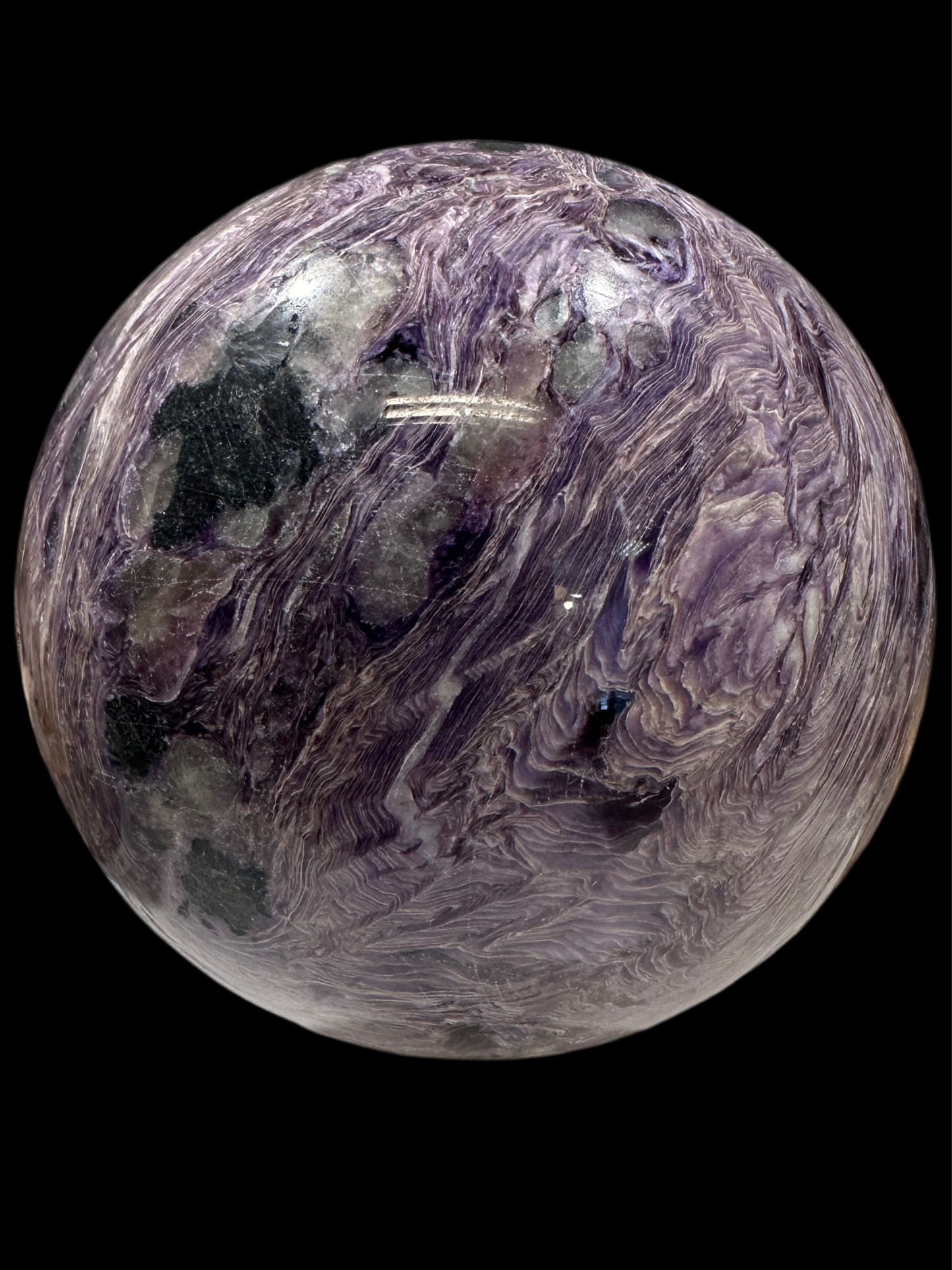 Charoite Sphere 1400 g 110 mm