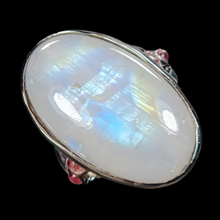 Load image into Gallery viewer, Moonstone Ring (Odular) Size 18.5: 925 Silver
