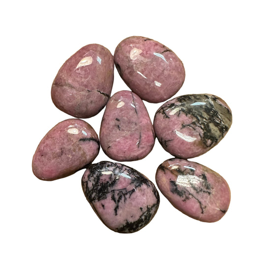 Rhodonite pendant 3 cm by 2 cm