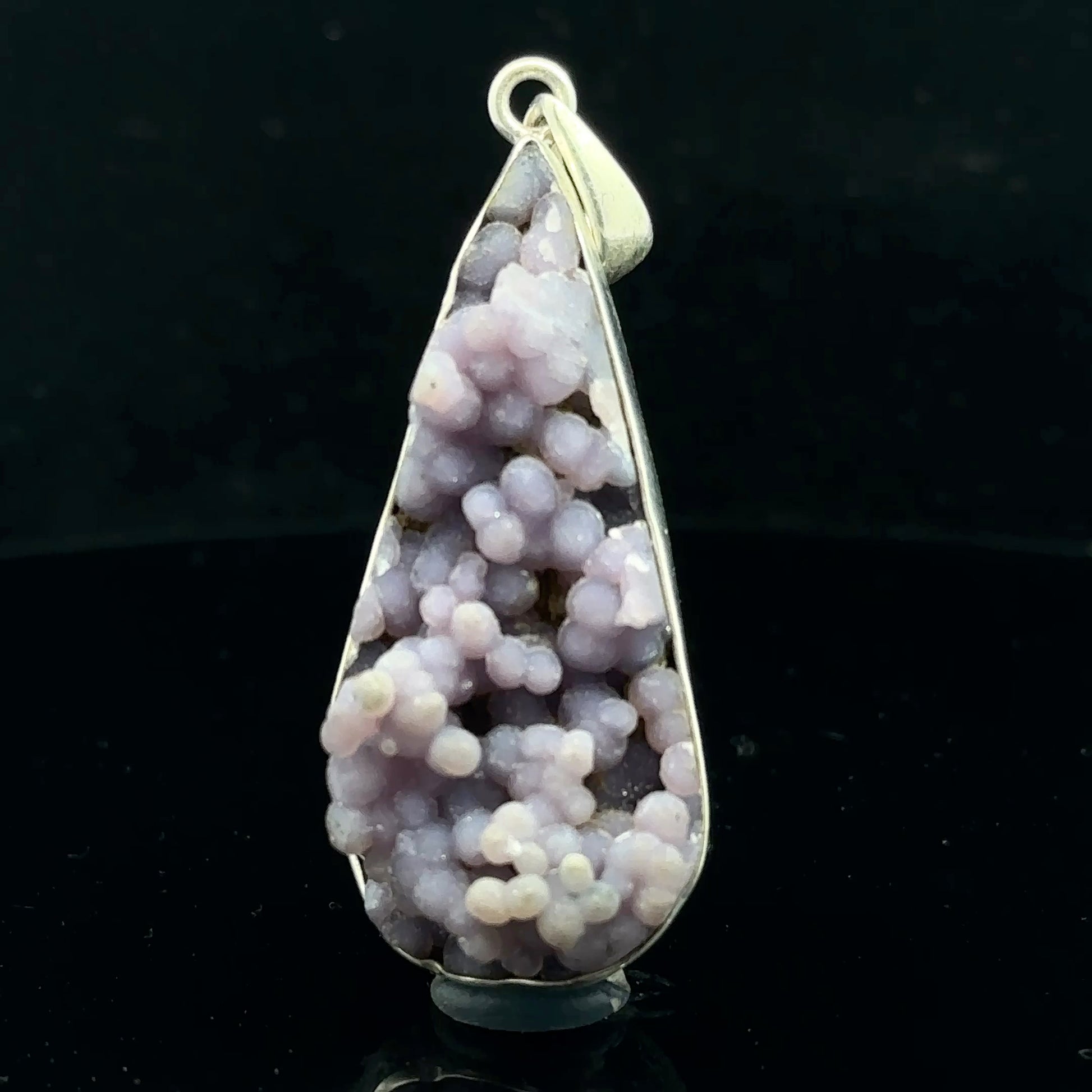 Grape Agate Pendant, 17g, 2 x 6 cm