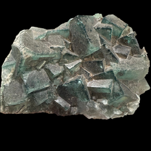 Load image into Gallery viewer, Fluorite crystal Madagascar fluorescent 570 gr; 12.5 by 10 by 3
