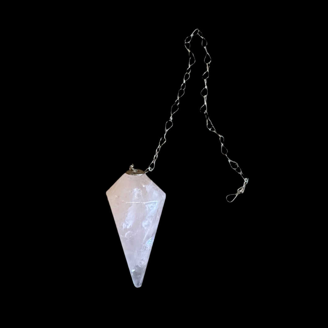 Pendulum rose quartz