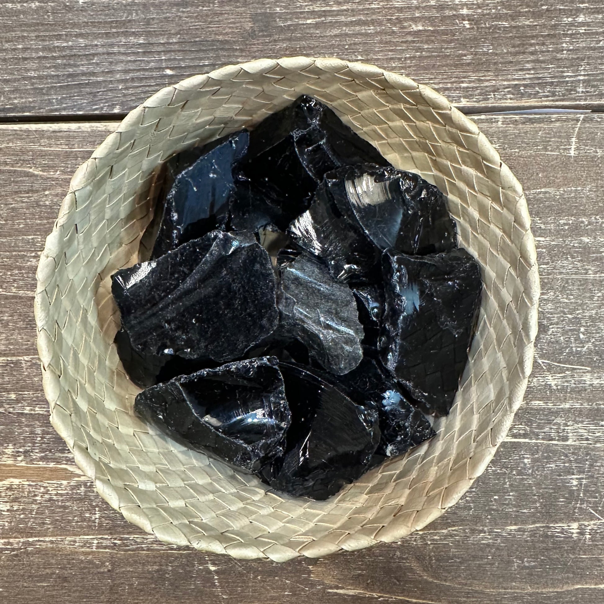 Raw Black Obsidian 25–35 g