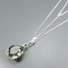 Загрузить изображение в средство просмотра галереи, Кулон Празиолит  с цепочкой  460x45x14 мм  12.2 гр ; серебро 925

