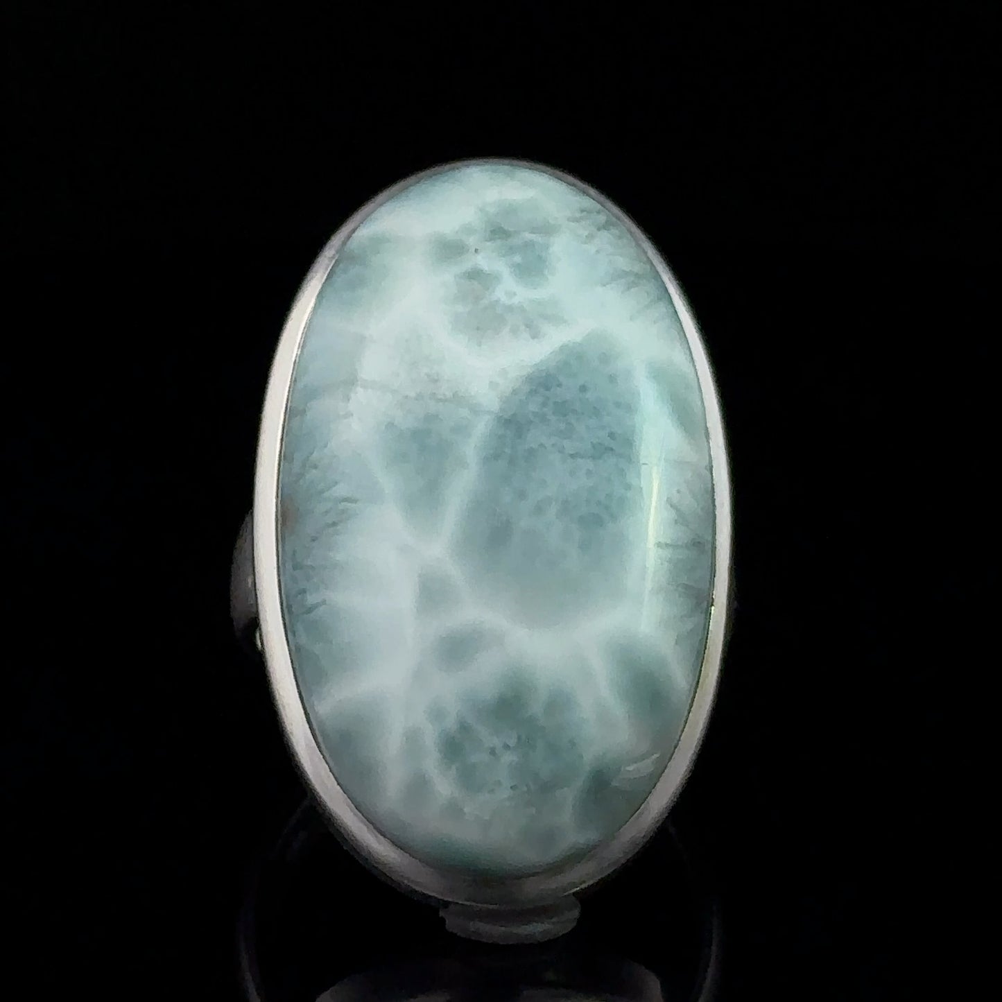 Gredzens Larimar 20. izmērs; sudrabs 925