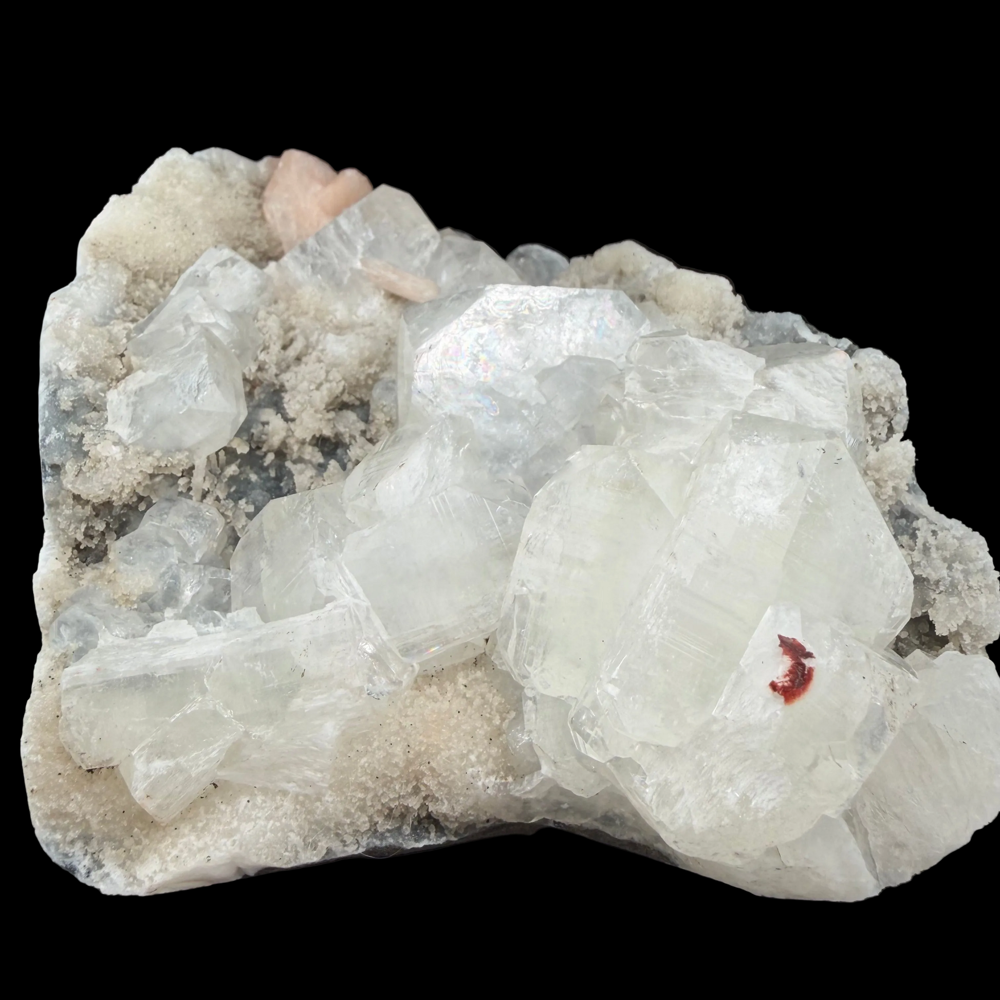 Apophyllite Druze 710 g 17 × 13 × 2 cm