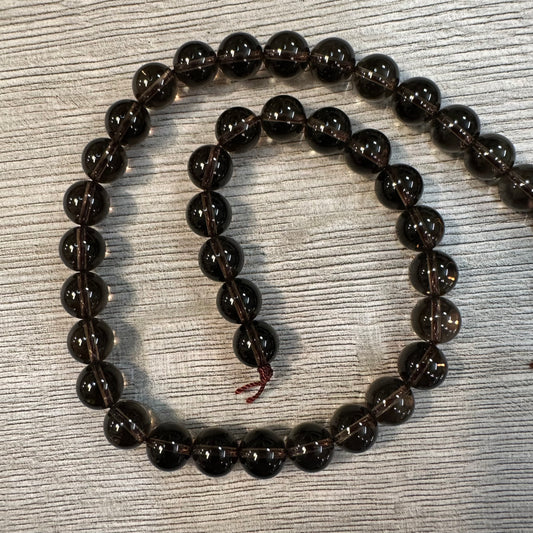 Smoky Quartz Beads 10mm, 40 pcs.