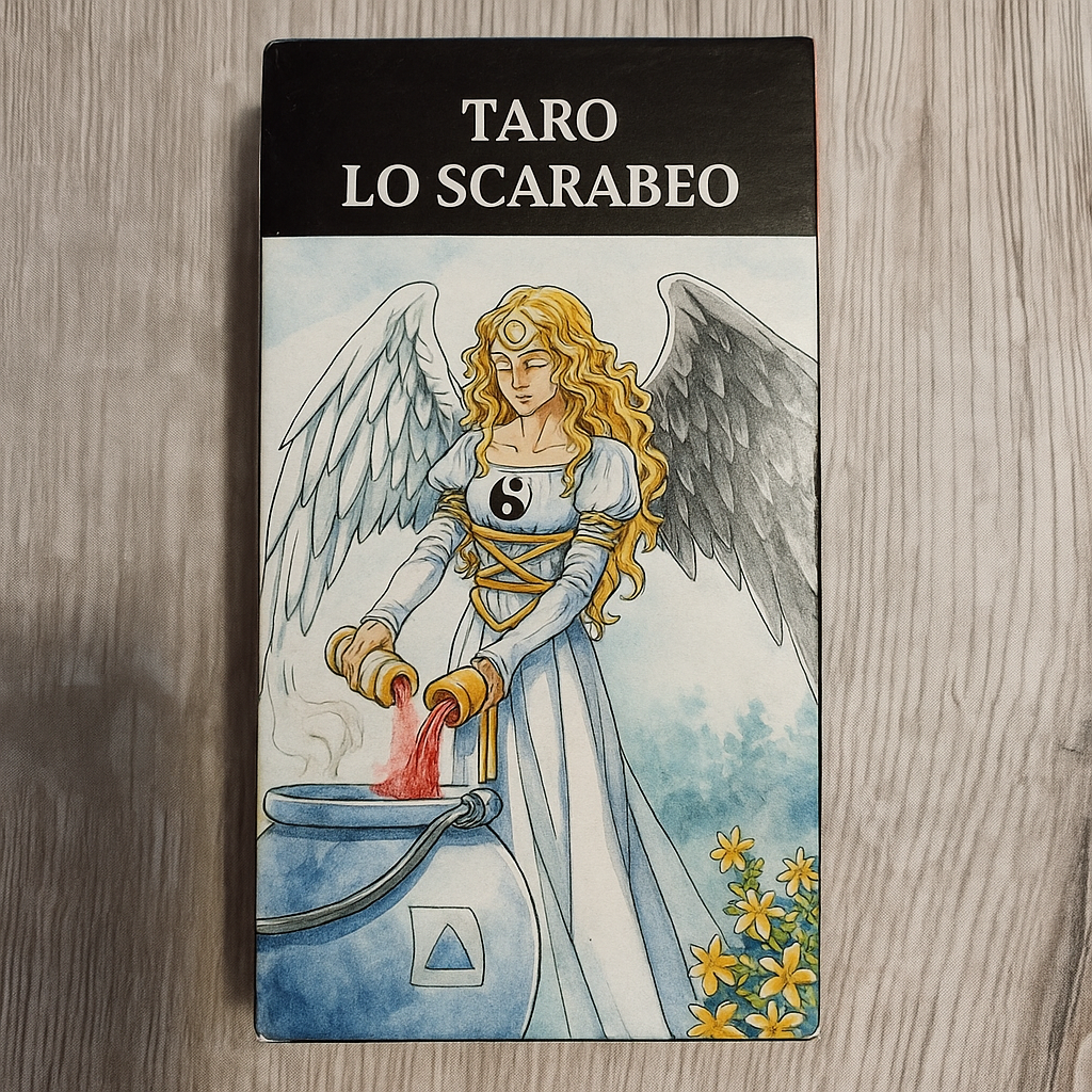 Back of Lo Scarabeo Tarot Tarot Encyclopedia Avalon/Hachette deck