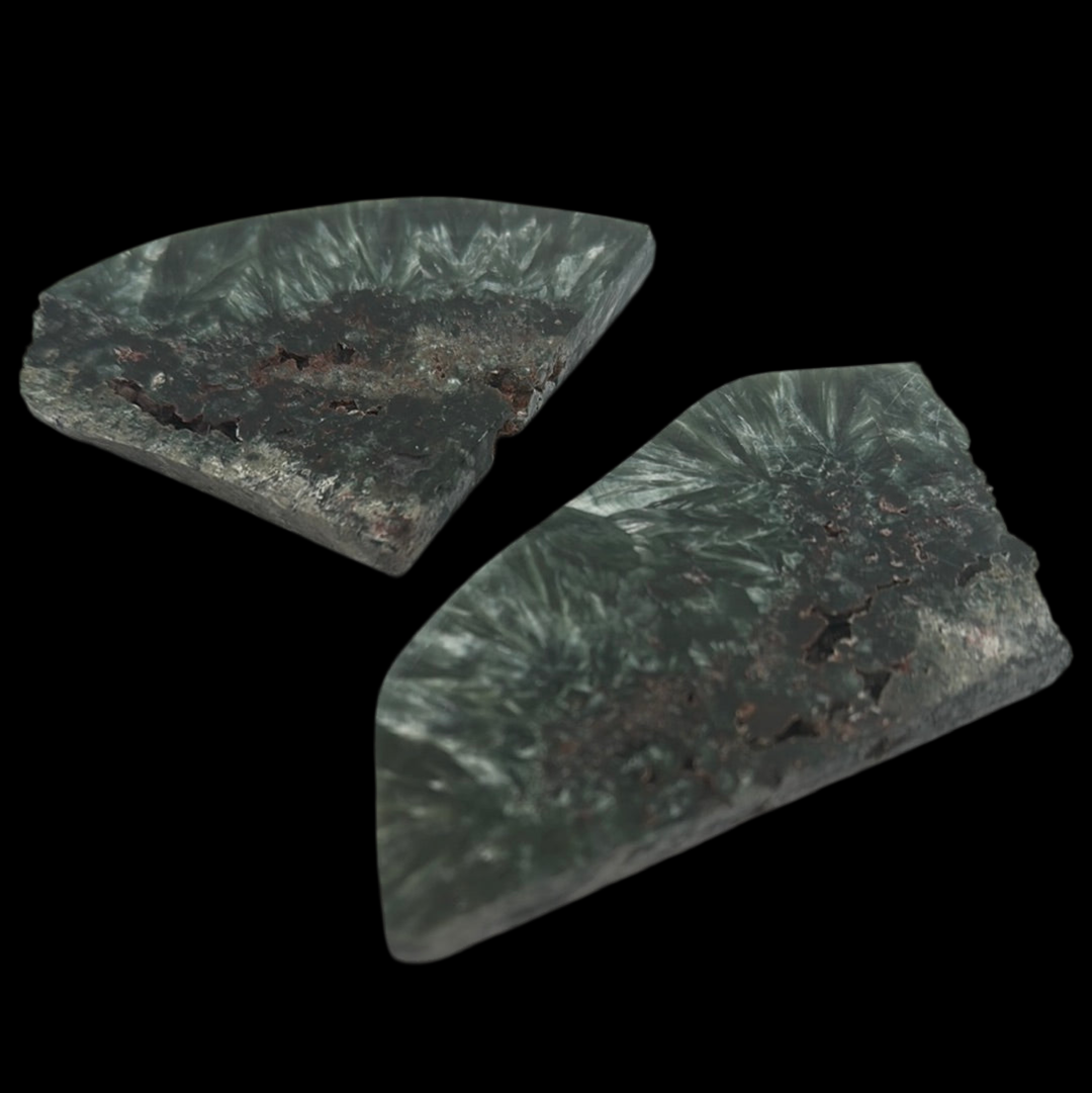 Polished Seraphinite Slab 7.5 × 0.5 cm