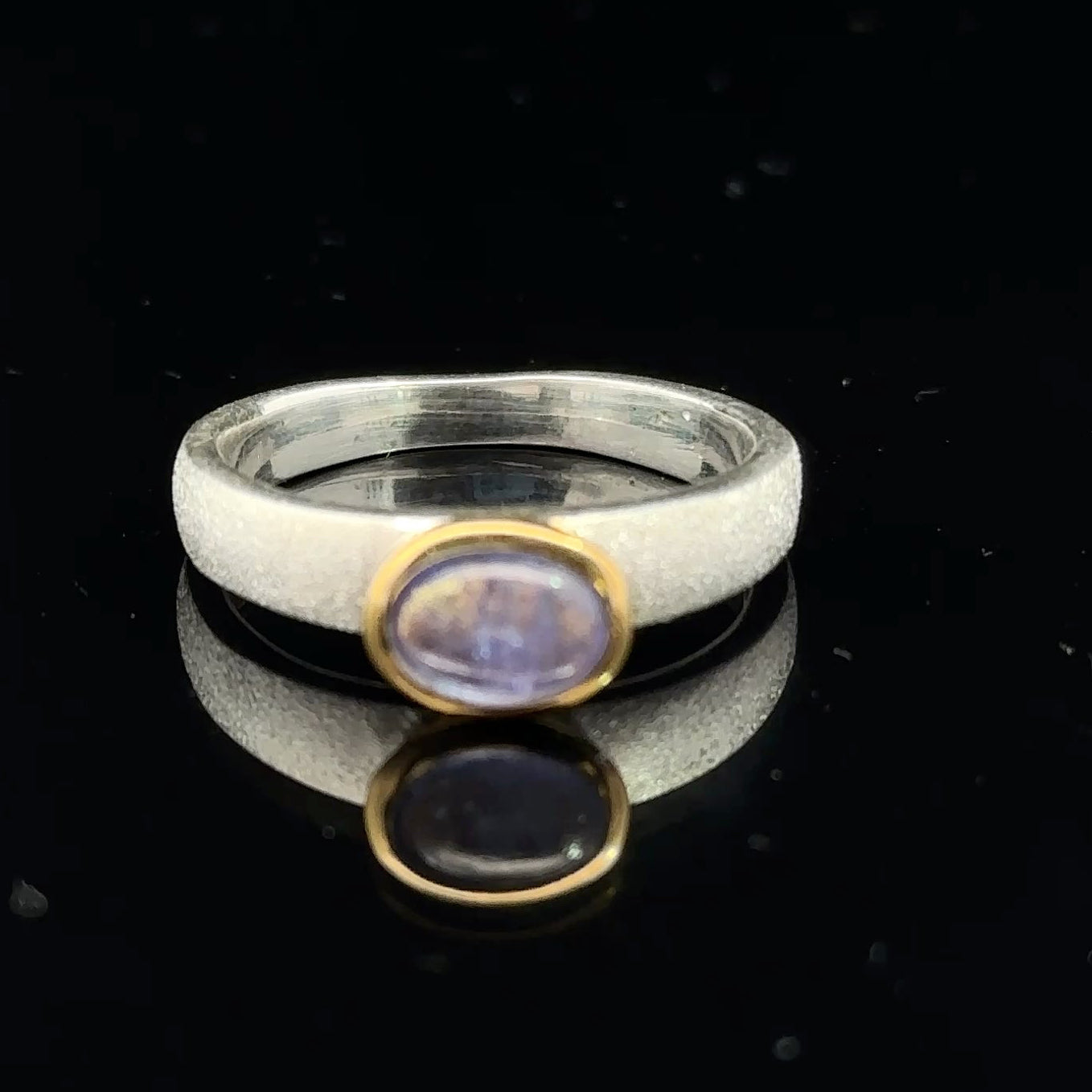 Tanzanite ring, size 16.5; 925 sterling silver