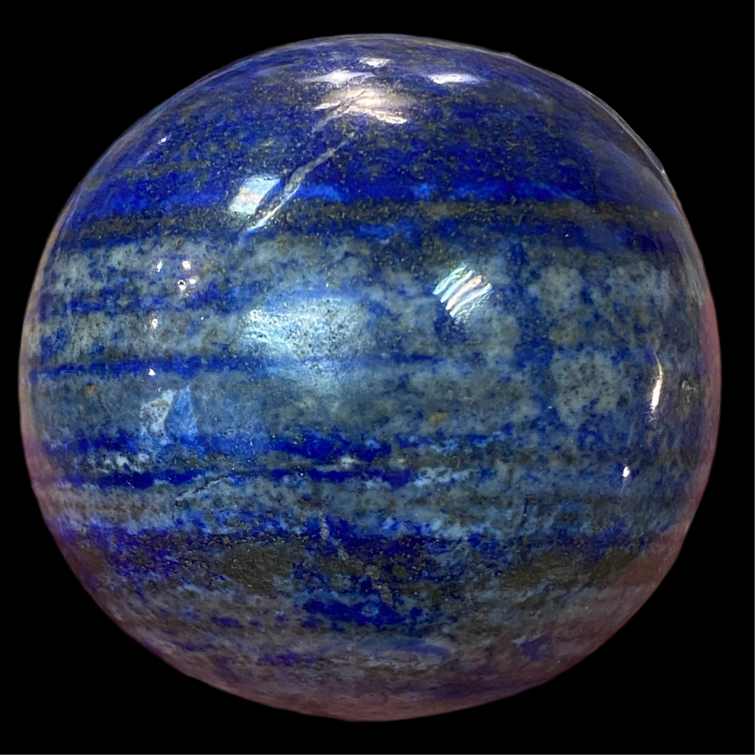 Lapis Lazuli Ball; Afghanistan; diameter 4.5 cm