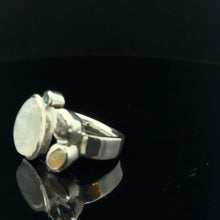 Load image into Gallery viewer, Odular ring, diamond, opal, 13.5 g, size 20.5; 925 sterling silver
