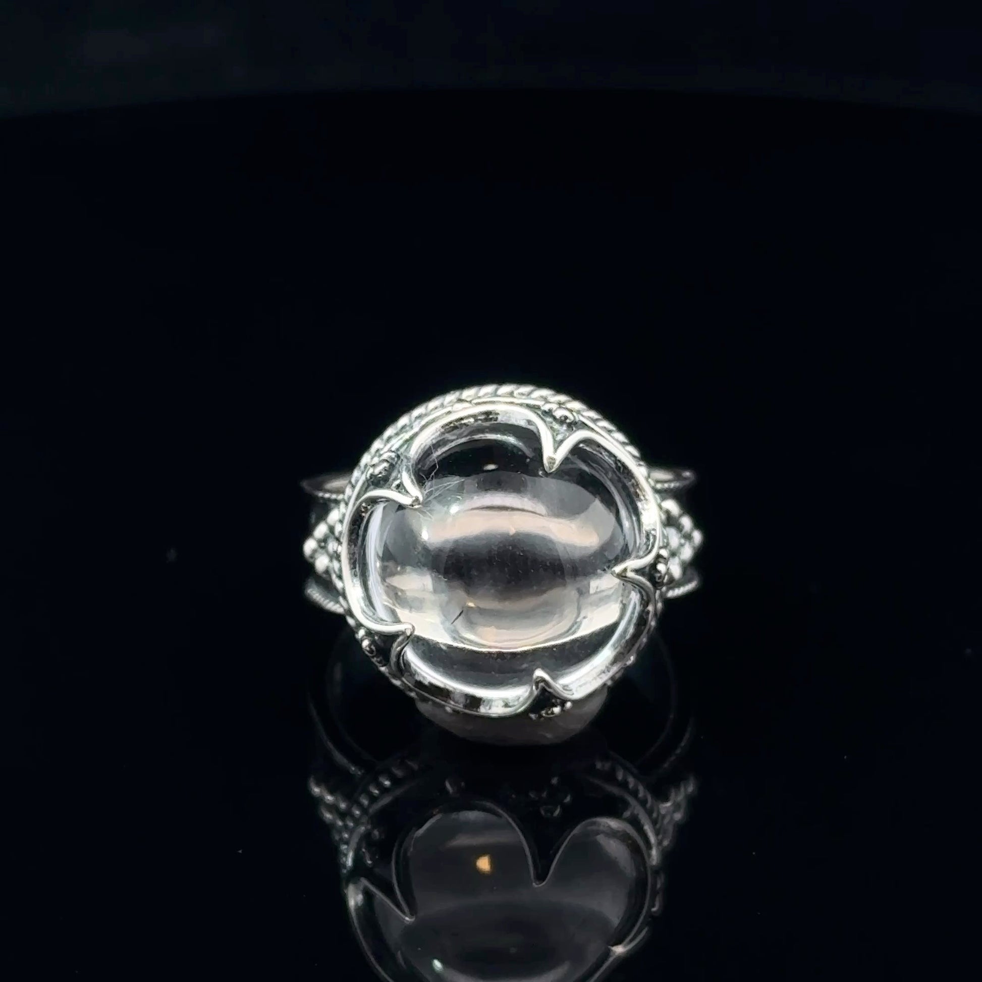 Lemurian Quartz FROJE Ring Silver 925 Size 16