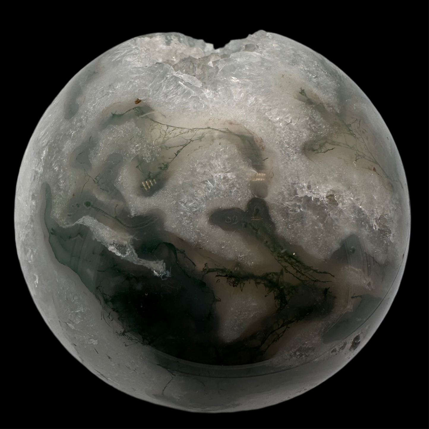 Moss Agate Sphere 70 mm