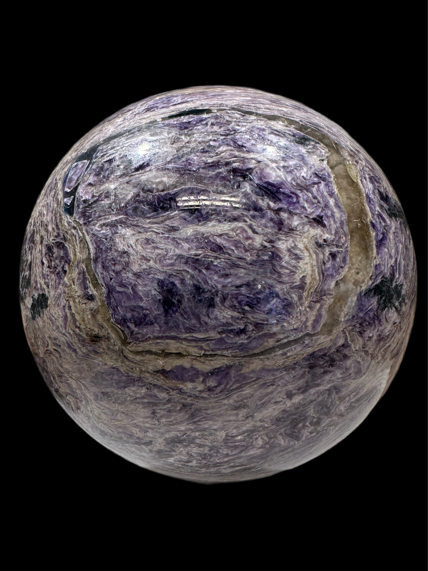 Charoite Sphere 1400 g 110 mm