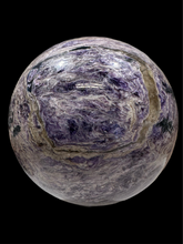 Load image into Gallery viewer, Charoite ball; 1400g 110 mm
