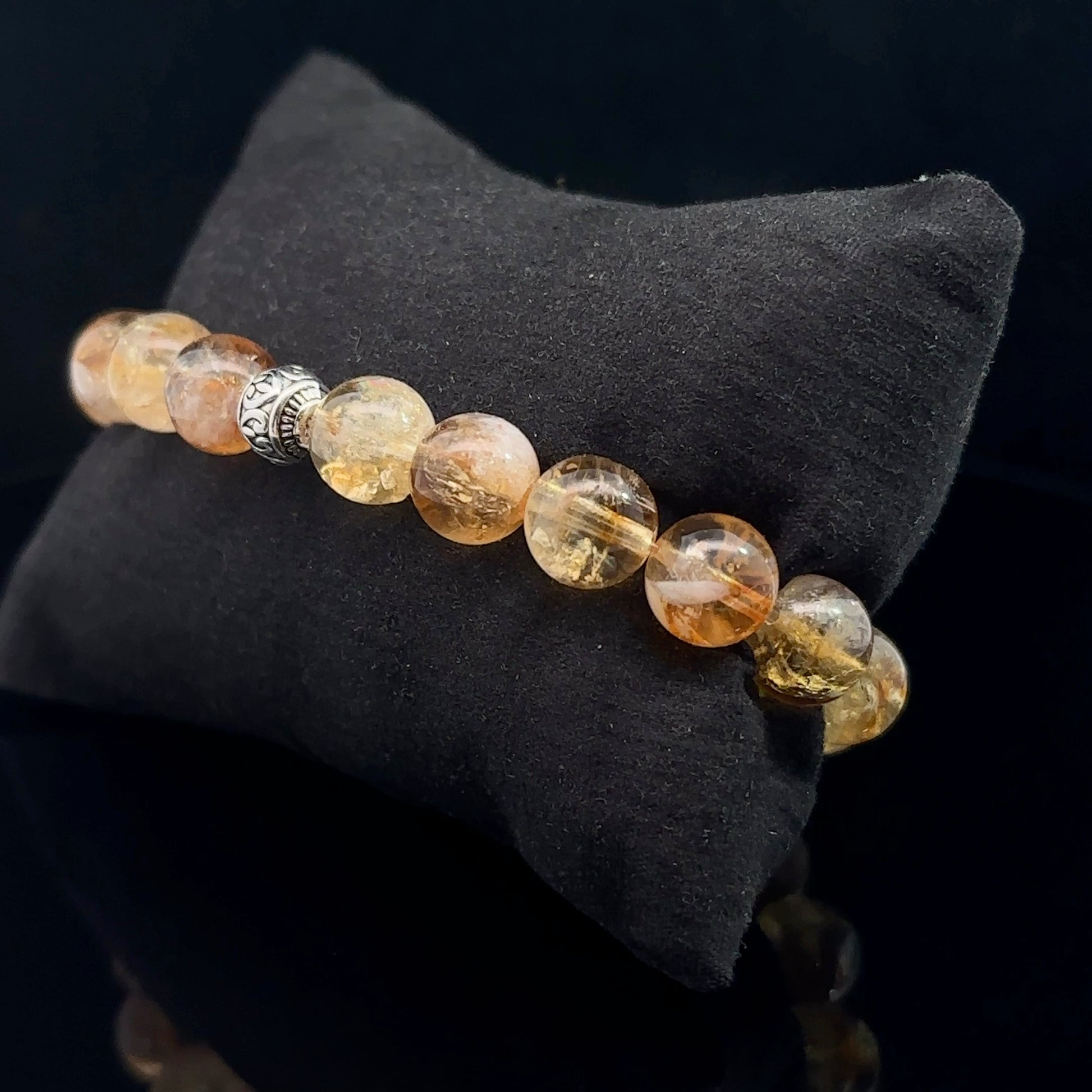 Citrine Bead Bracelet 10 mm 20 Beads