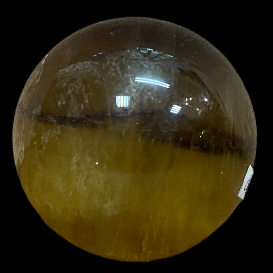 Шар Флюорит медовый . Китай  4 см, 188 см