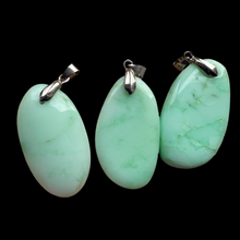 Load image into Gallery viewer, Chrysoprase pendant 4 x 2.5 cm
