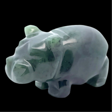Lejupielādēt attēlu galerijas skatītājā, Nīlzirgs Nefrītā (Sayan), 7,5 cm, 190 grami
