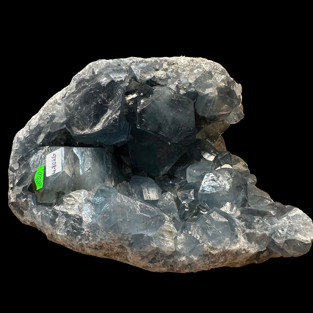 Целестин друза 4800 гр; 27 на 20 на 15 см