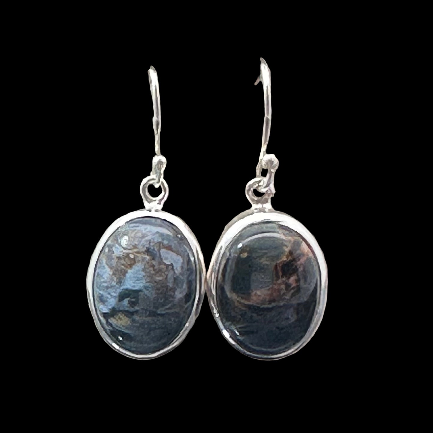 Pietersite Earrings Silver 925 8.7 g 3 cm