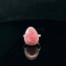 Load image into Gallery viewer, Rhodonite ring, size 16, 5.10 g, 14 x 20 mm stone; 925 sterling silver
