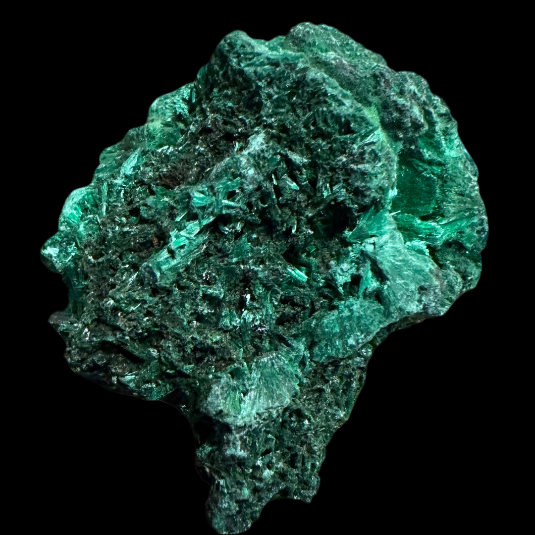 Malachite crystal, Congo; 39 gr; 40 mm