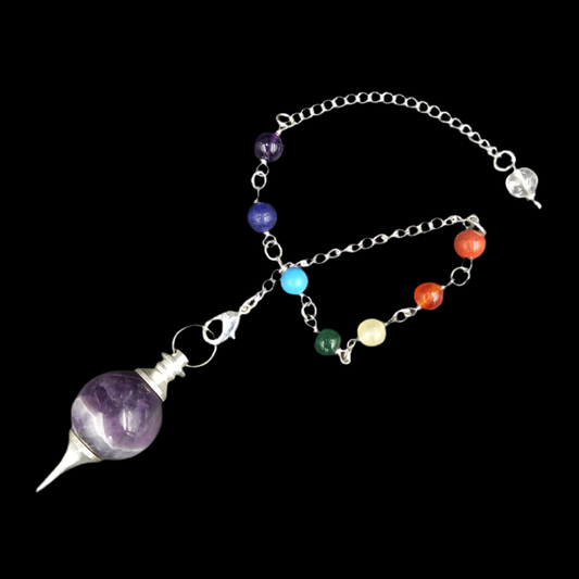 Amethyst Pendulum – 7 Chakras, 1.8 cm, 14 g