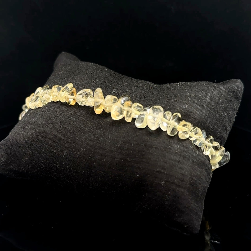 Браслет Цитрин, крошка, размерL